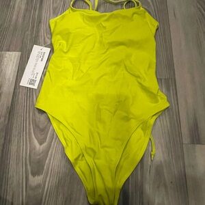 Neon Lime Women's One Piece Swimsuit